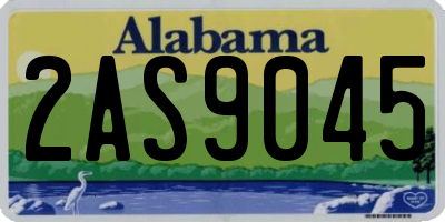 AL license plate 2AS9045