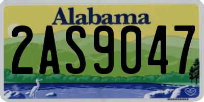 AL license plate 2AS9047