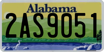 AL license plate 2AS9051