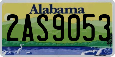 AL license plate 2AS9053