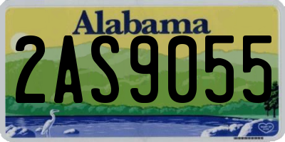AL license plate 2AS9055