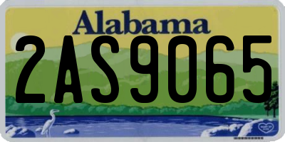 AL license plate 2AS9065