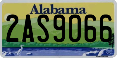 AL license plate 2AS9066