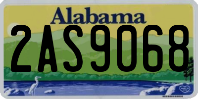 AL license plate 2AS9068