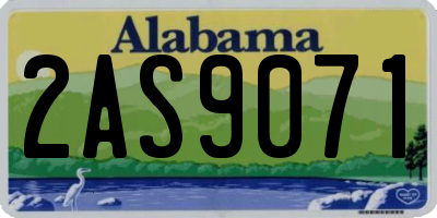 AL license plate 2AS9071