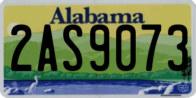 AL license plate 2AS9073