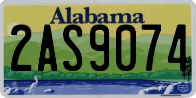 AL license plate 2AS9074