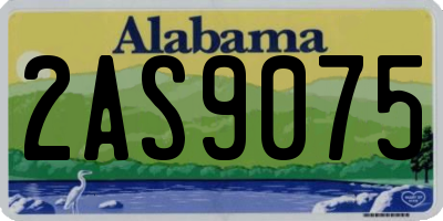 AL license plate 2AS9075