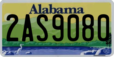 AL license plate 2AS9080