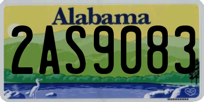AL license plate 2AS9083