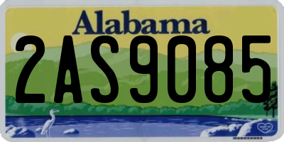 AL license plate 2AS9085