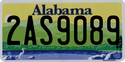 AL license plate 2AS9089
