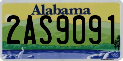 AL license plate 2AS9091