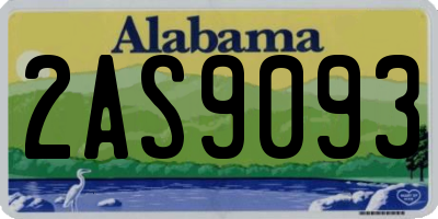 AL license plate 2AS9093