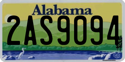 AL license plate 2AS9094