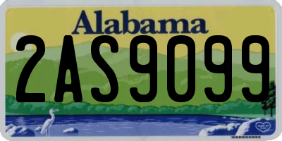 AL license plate 2AS9099