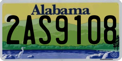 AL license plate 2AS9108
