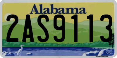 AL license plate 2AS9113