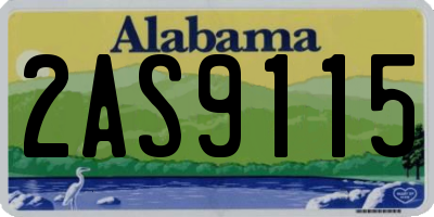AL license plate 2AS9115