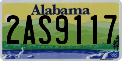 AL license plate 2AS9117