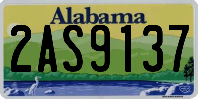 AL license plate 2AS9137