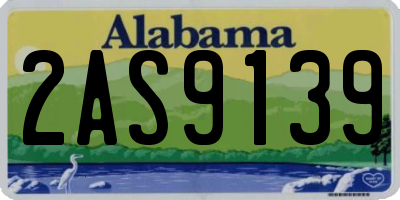 AL license plate 2AS9139