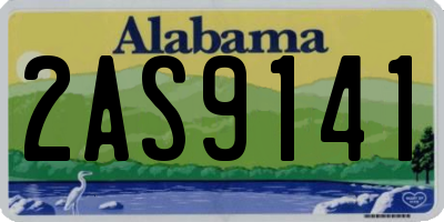 AL license plate 2AS9141