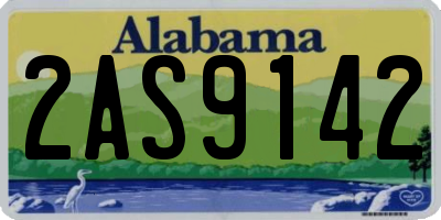 AL license plate 2AS9142