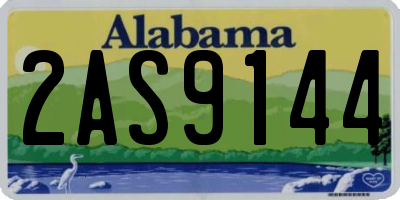 AL license plate 2AS9144