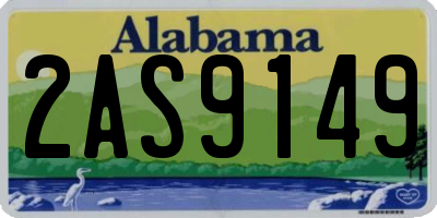 AL license plate 2AS9149