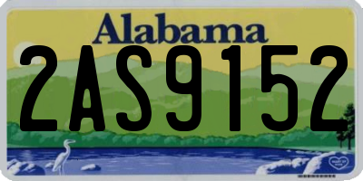 AL license plate 2AS9152