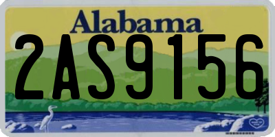AL license plate 2AS9156