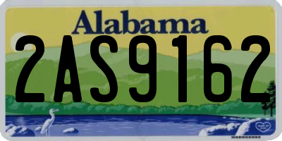 AL license plate 2AS9162