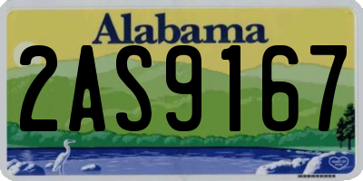 AL license plate 2AS9167