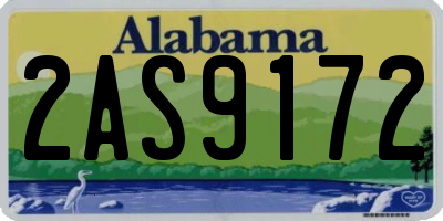 AL license plate 2AS9172