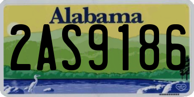AL license plate 2AS9186