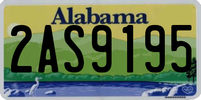 AL license plate 2AS9195