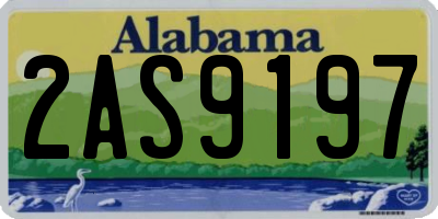 AL license plate 2AS9197