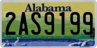 AL license plate 2AS9199