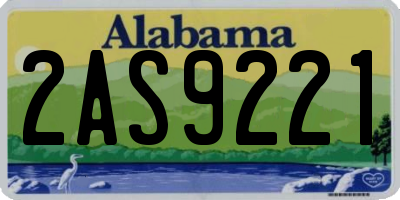 AL license plate 2AS9221