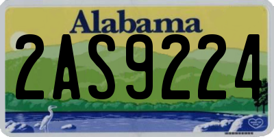 AL license plate 2AS9224