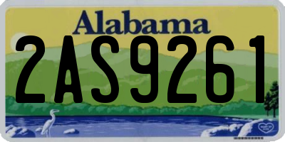 AL license plate 2AS9261