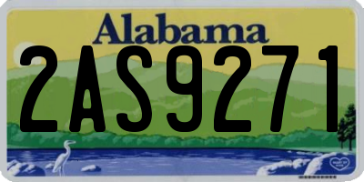 AL license plate 2AS9271