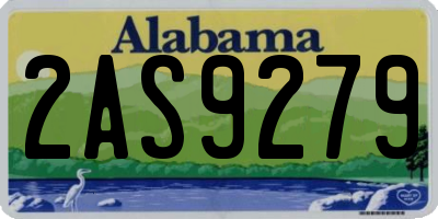 AL license plate 2AS9279