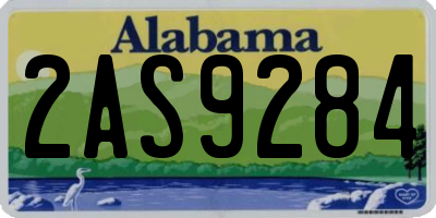 AL license plate 2AS9284