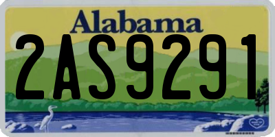 AL license plate 2AS9291