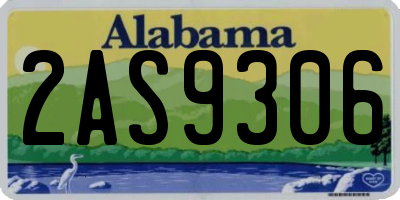 AL license plate 2AS9306