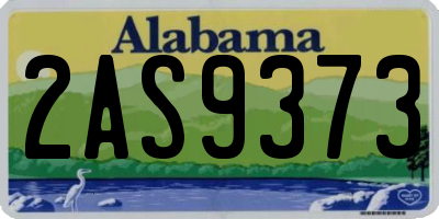 AL license plate 2AS9373
