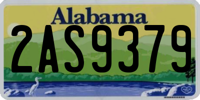 AL license plate 2AS9379
