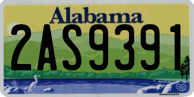 AL license plate 2AS9391